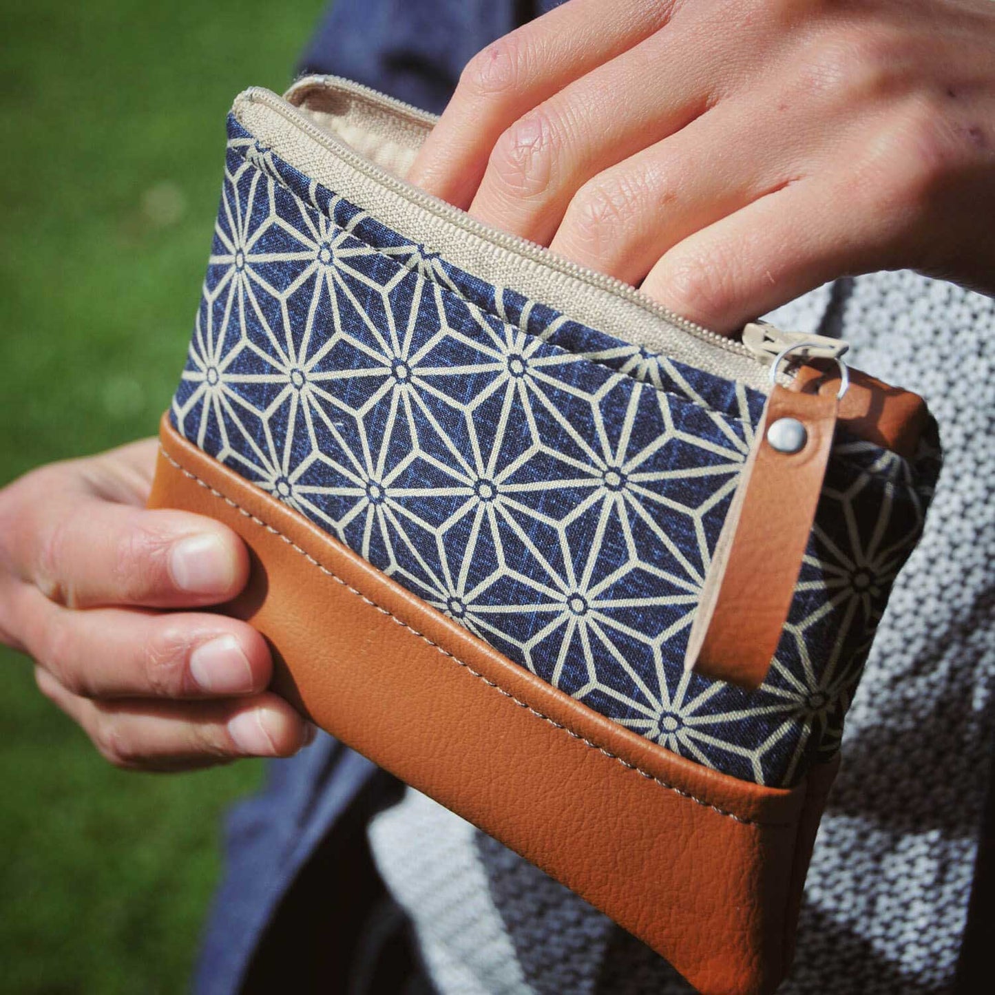 Purse / Wallet Coin Purse - Blue Wave homeware shops bristol gift shops bristol Lauren Holloway