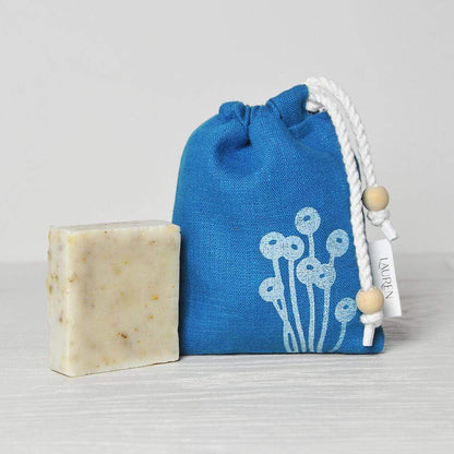 Soap Bag Linen Soap Bag homeware shops bristol gift shops bristol Lauren Holloway