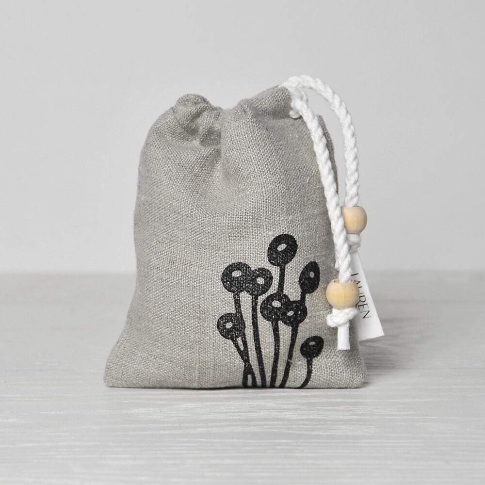Soap Bag Natural Linen Soap Bag homeware shops bristol gift shops bristol Lauren Holloway