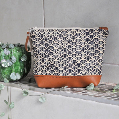 Washbag Blue Wave Make-up / Wash Bag (various designs) homeware shops bristol gift shops bristol Lauren Holloway