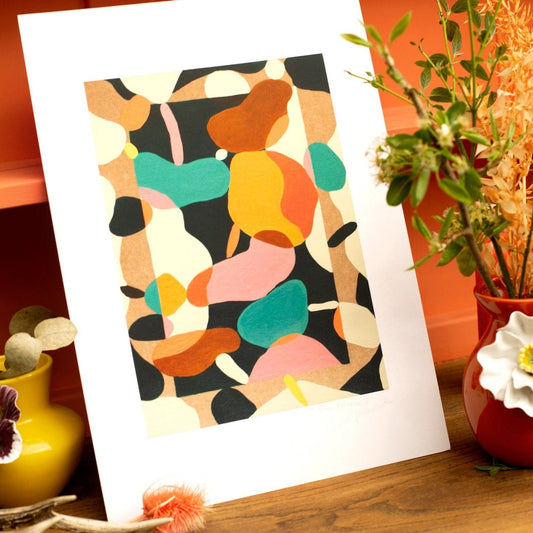 Prints Blue Balance Fine Art Print homeware shops bristol gift shops bristol Louise Forster-Smith