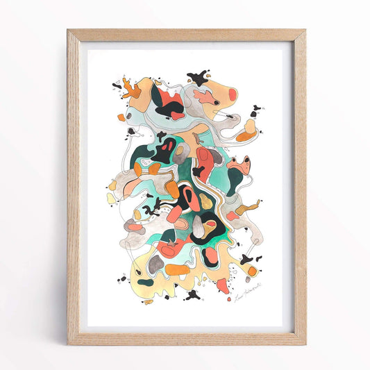 Prints Estuary Island Fine Art Digital Print homeware shops bristol gift shops bristol Louise Forster-Smith