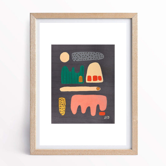 Prints Making Shapes 3 - Grey (Fine Art Digital Print) homeware shops bristol gift shops bristol Louise Forster-Smith
