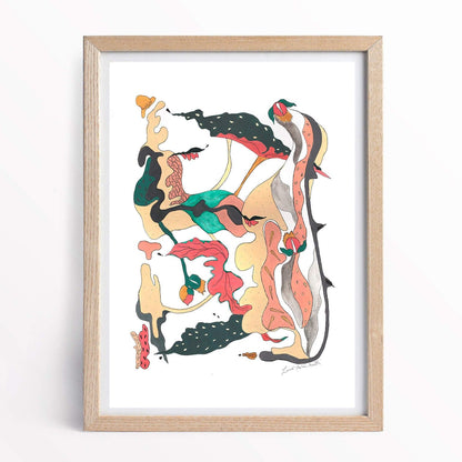 Prints Polka Dot Begonia Fine Art Digital Print homeware shops bristol gift shops bristol Louise Forster-Smith