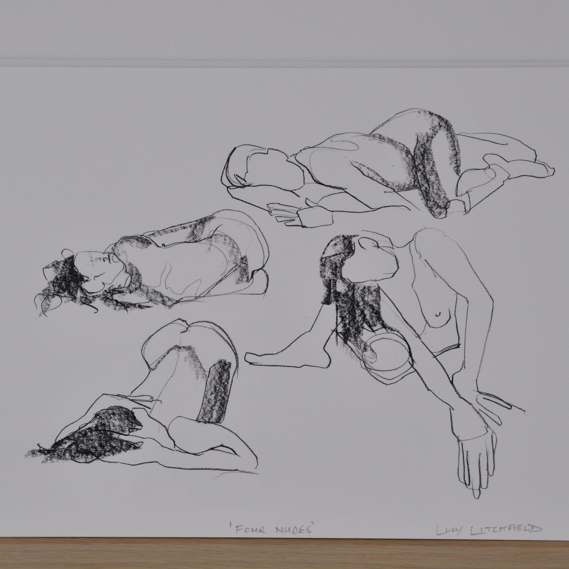 Prints Printed Figures - 'Four Nudes' homeware shops bristol gift shops bristol Lucy Litchfield