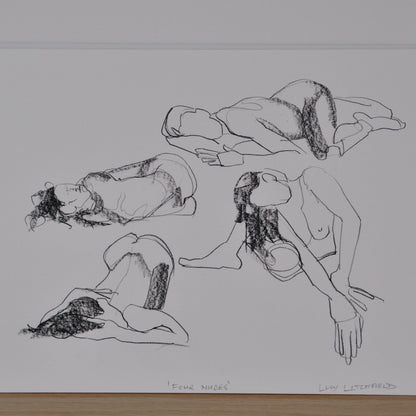 Prints Printed Figures - 'Four Nudes' homeware shops bristol gift shops bristol Lucy Litchfield
