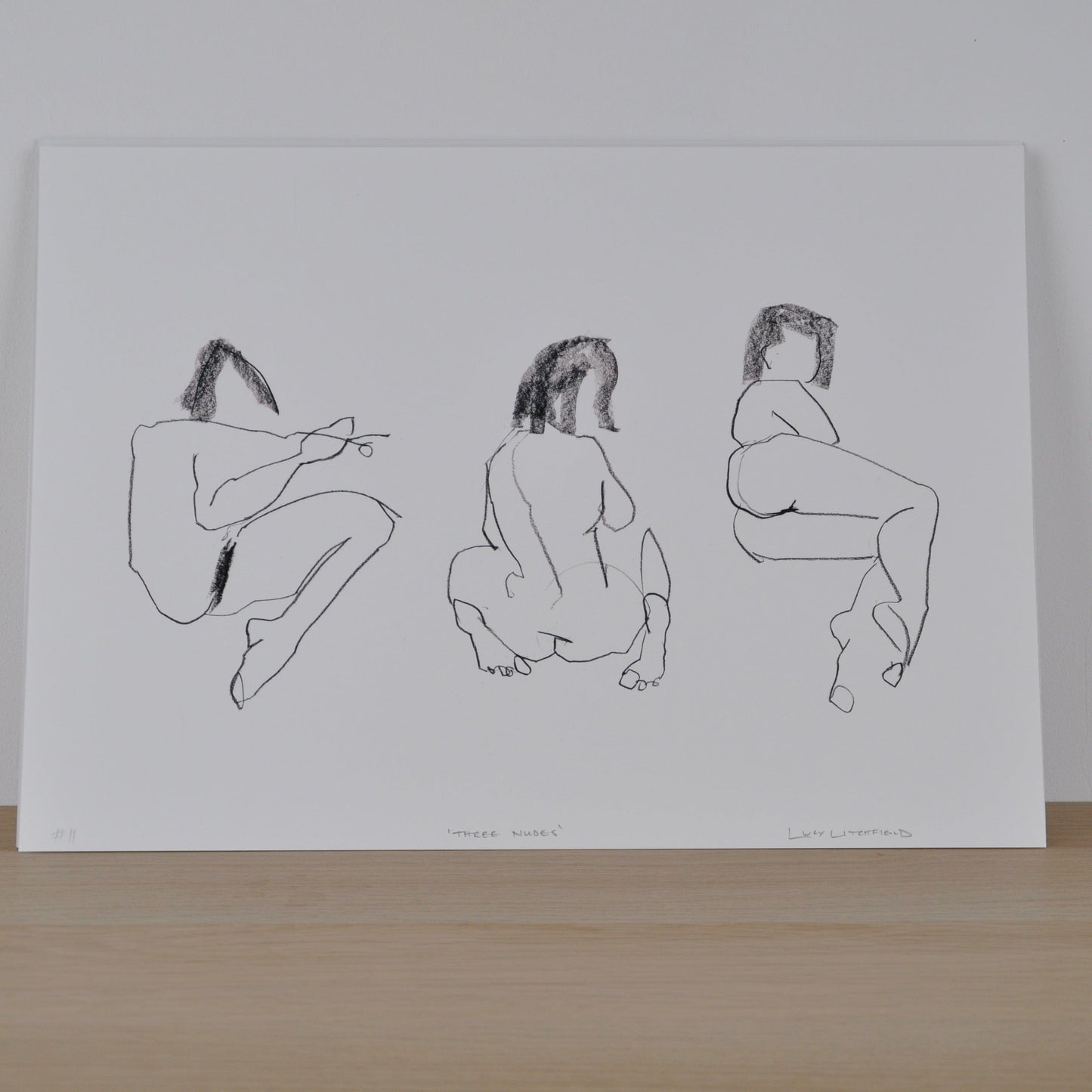 Prints Three Nudes Print homeware shops bristol gift shops bristol Lucy Litchfield