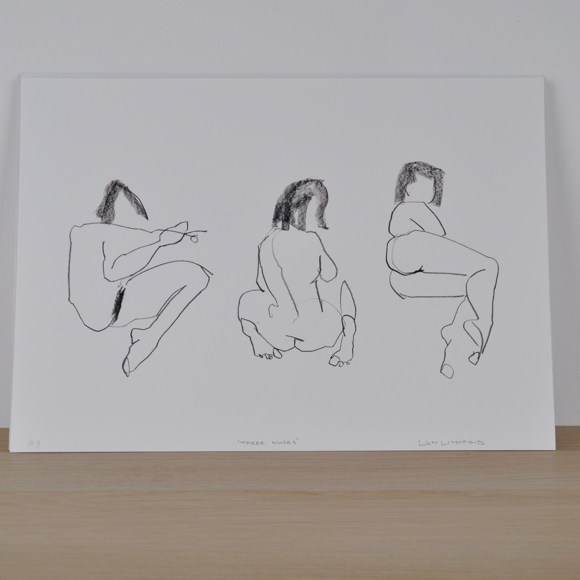 Prints Three Nudes Print homeware shops bristol gift shops bristol Lucy Litchfield