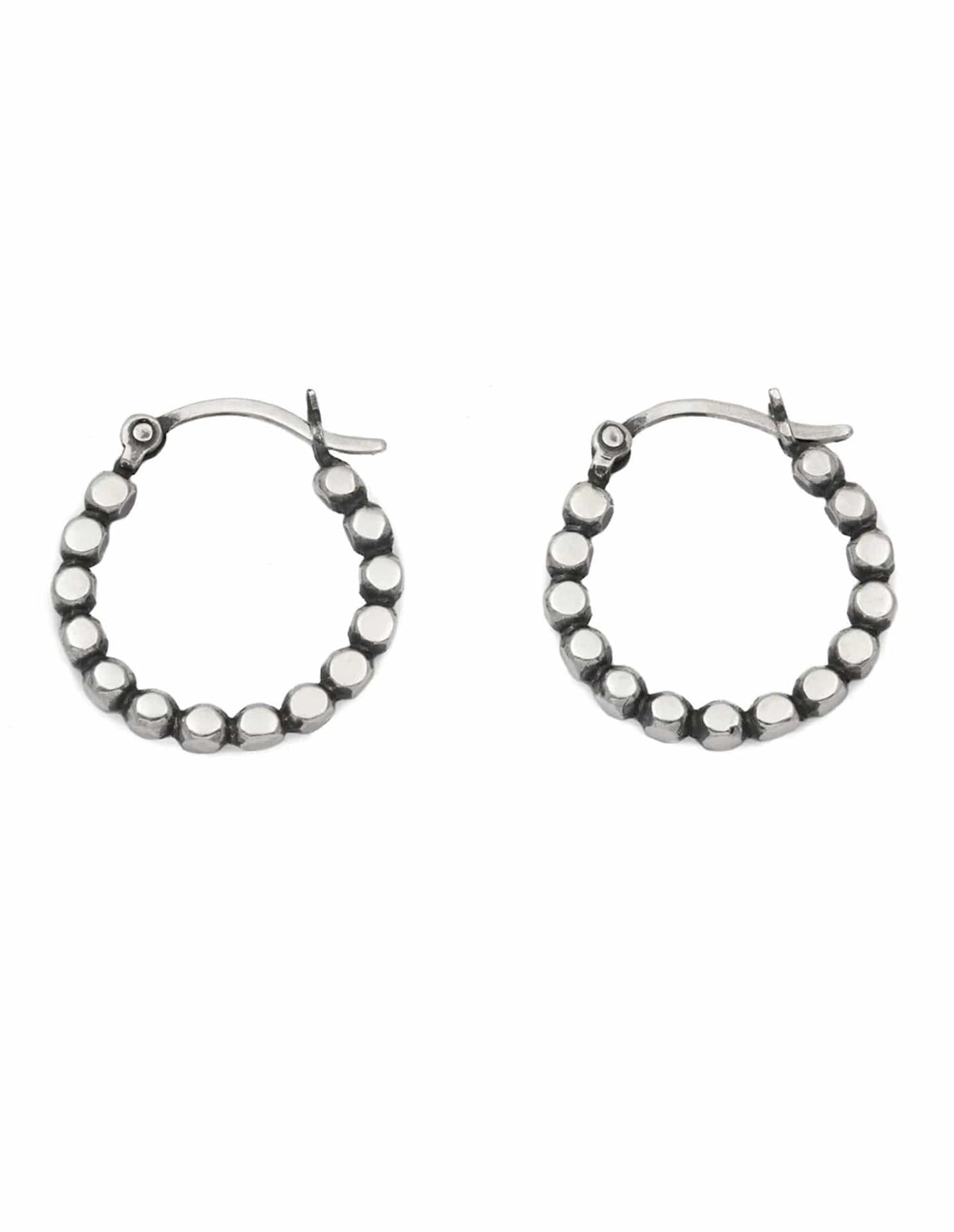 Earrings Eco Silver Chunky Halo Hoops homeware shops bristol gift shops bristol May Hofman