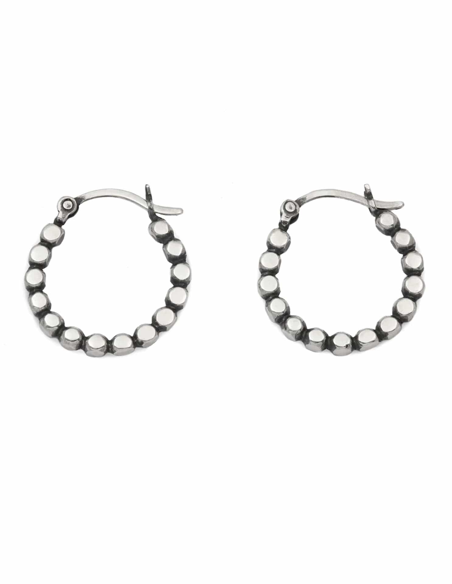 Earrings Eco Silver Chunky Halo Hoops homeware shops bristol gift shops bristol May Hofman