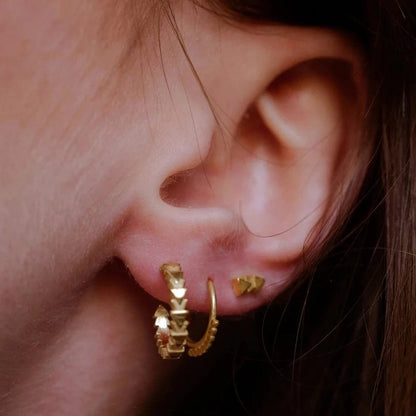 Earrings Eco Silver or Gold Dot Hoop (Various sizes) homeware shops bristol gift shops bristol May Hofman