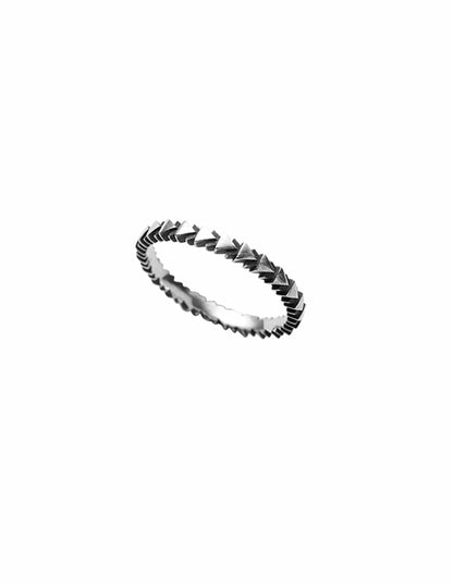 Ring Tri Line Ring in Eco Silver homeware shops bristol gift shops bristol May Hofman