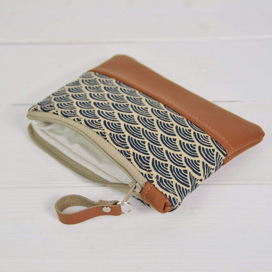 Purse / Wallet Coin Purse - Blue Wave homeware shops bristol gift shops bristol Lauren Holloway