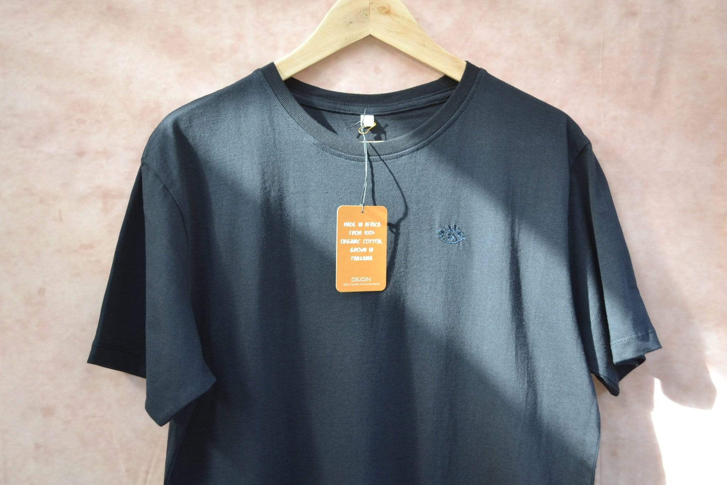 T-Shirt Tanzanian Cotton Classic Unisex Tee In Black homeware shops bristol gift shops bristol Origin