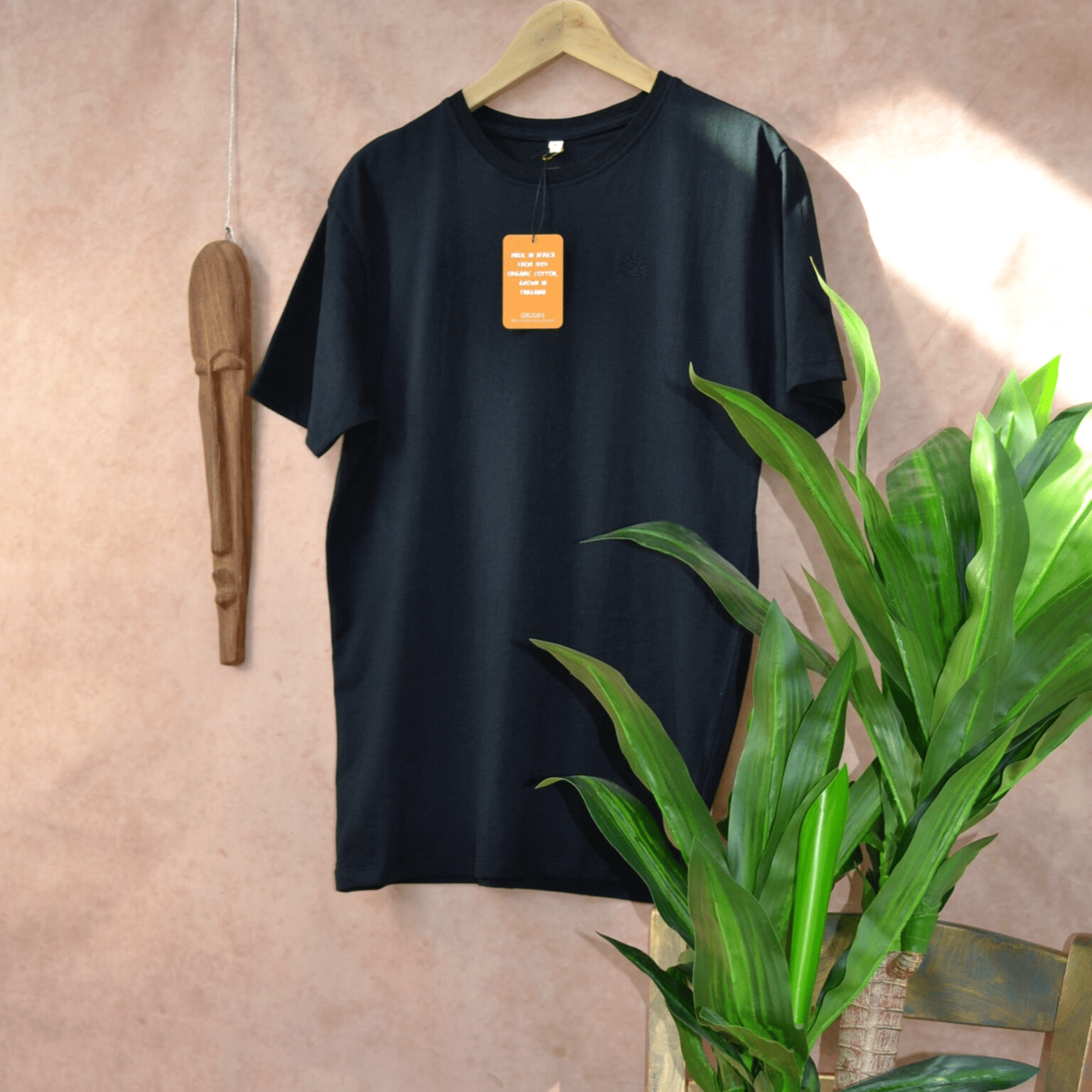 T-Shirt Tanzanian Cotton Classic Unisex Tee In Black homeware shops bristol gift shops bristol Origin