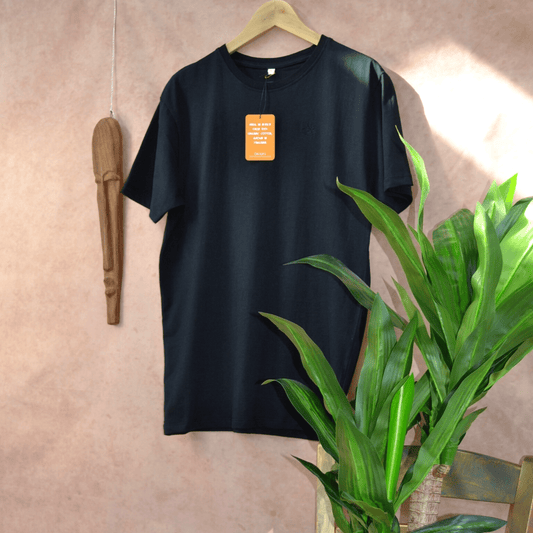 T-Shirt Tanzanian Cotton Classic Unisex Tee In Black homeware shops bristol gift shops bristol Origin