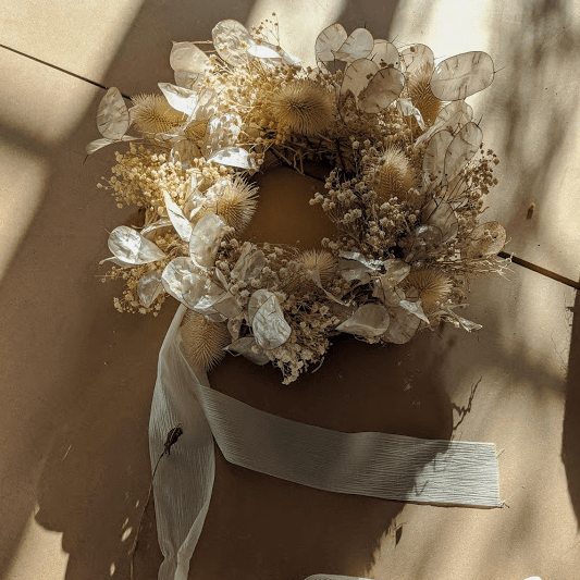 Wreath Halo Dried Flower Wreath homeware shops bristol gift shops bristol Pretty Wild