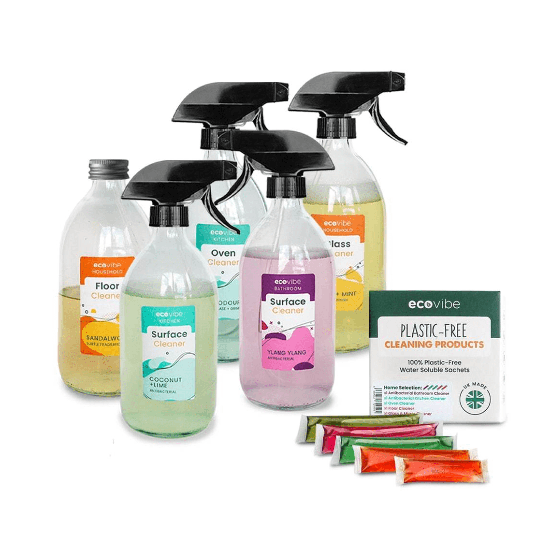 Eco Cleaning Products Sustainable Cleaning Starter Kit homeware shops bristol gift shops bristol Ecovibe