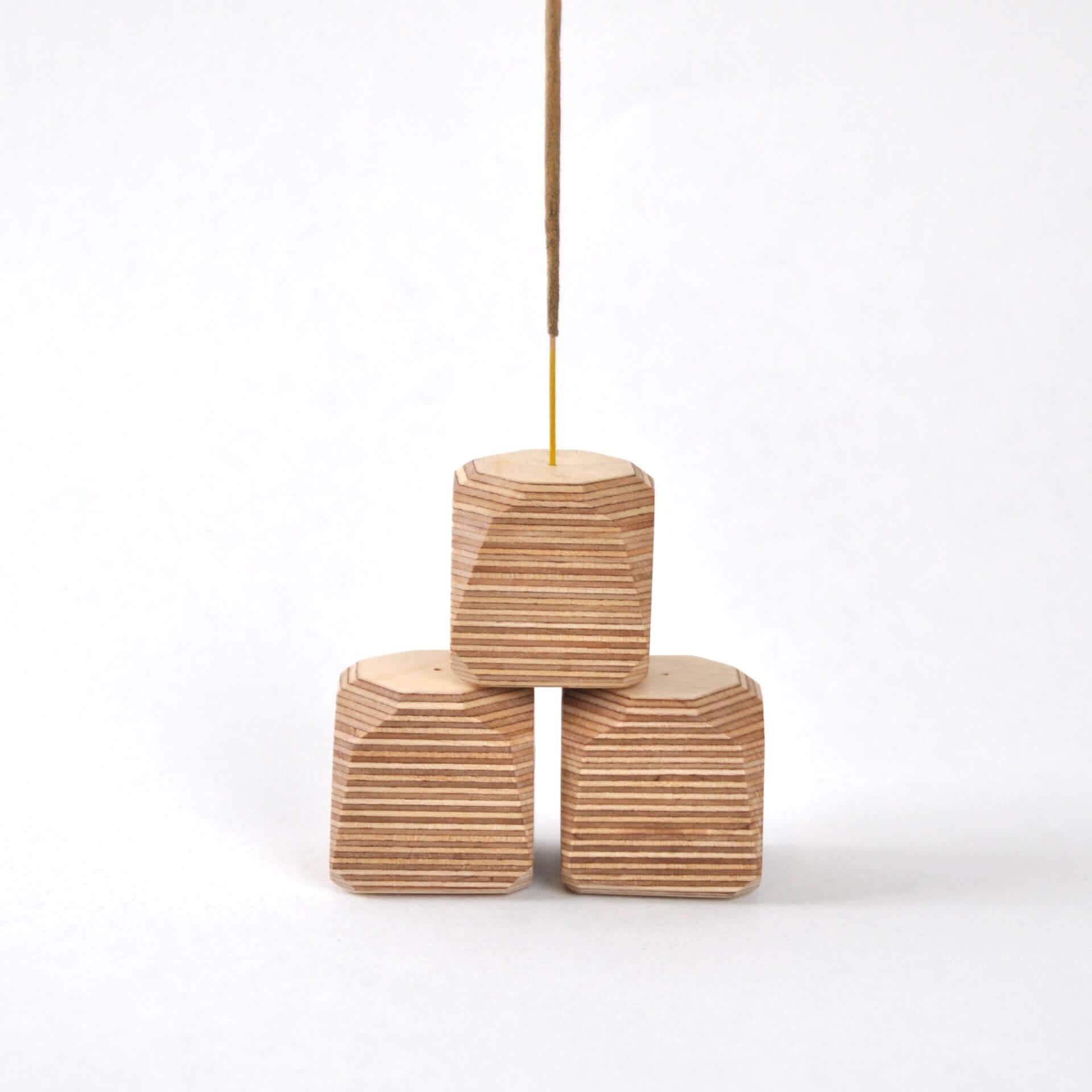 Incense Holder Geo Wooden Incense Holders homeware shops bristol gift shops bristol PRIORMADE