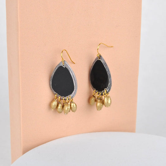 Earrings Recycled Paper Aloe Earrings homeware shops bristol gift shops bristol Quazi Design