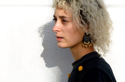 Earrings Recycled Paper Candelabra Earrings (Various Colours) homeware shops bristol gift shops bristol Quazi Design