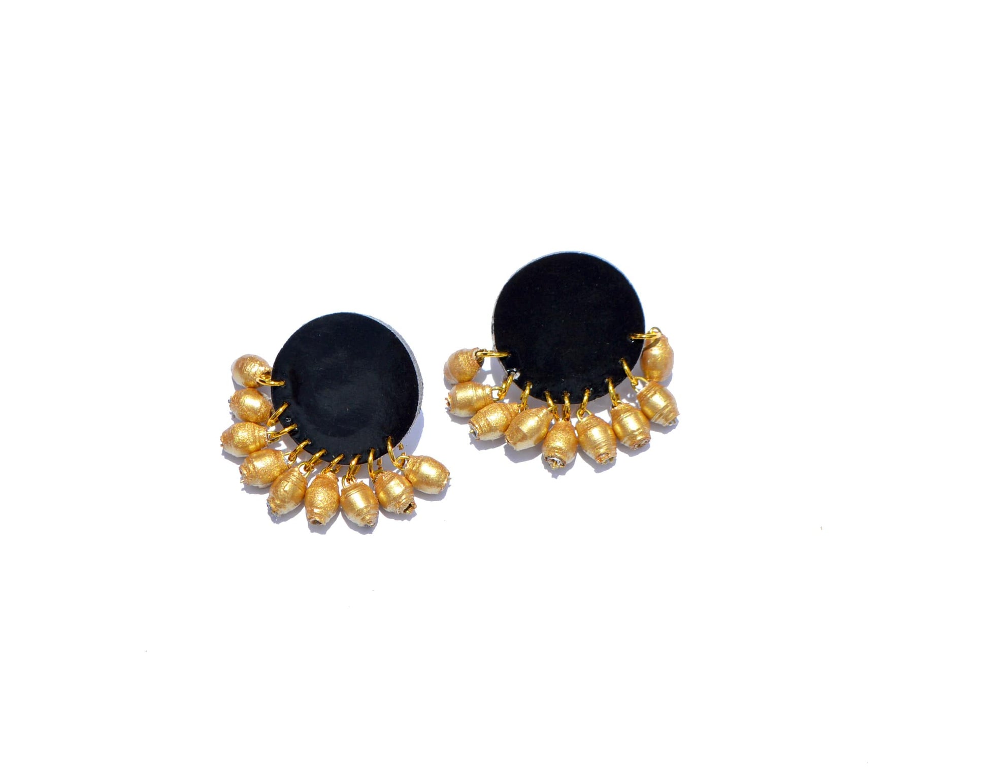 Earrings Black Recycled Paper Gazania Earrings (Various Colours) homeware shops bristol gift shops bristol Quazi Design