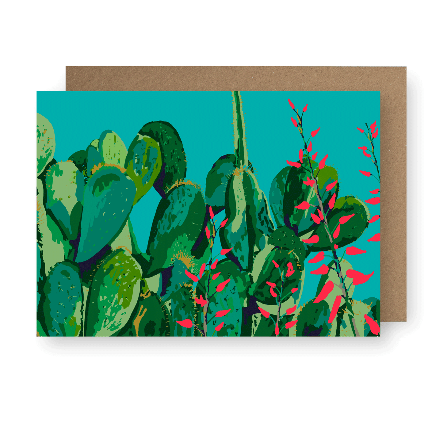 Greetings Card Cactus Garden Series No. 2 Greetings Card homeware shops bristol gift shops bristol Rosie Reiter