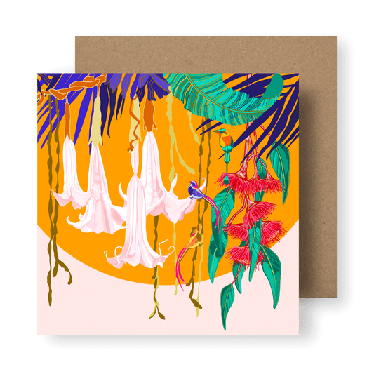 Greetings Card Tropical Canopy Series No. 2 Greetings Card homeware shops bristol gift shops bristol Rosie Reiter
