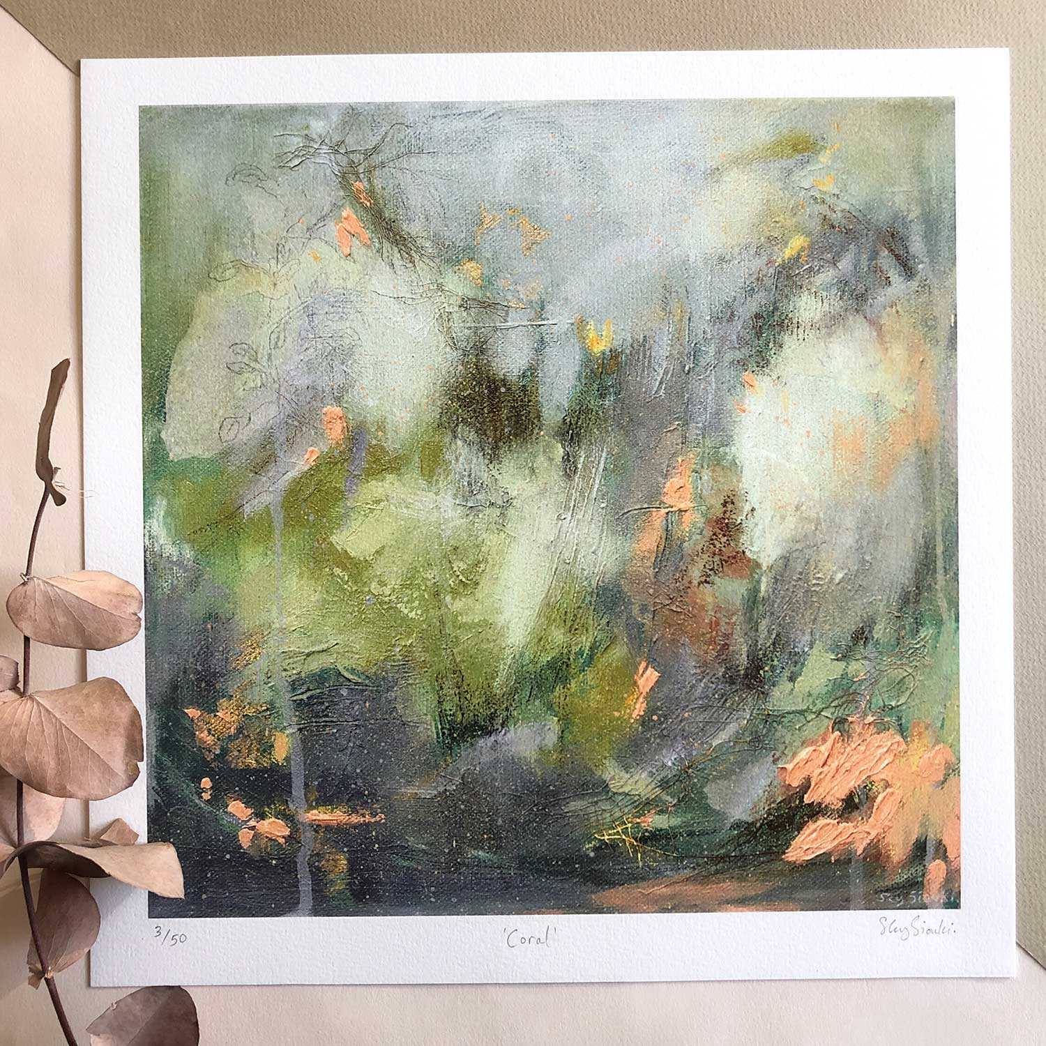 Prints Giclée Print 'Coral' homeware shops bristol gift shops bristol Sky Siouki