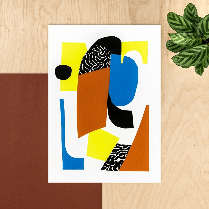 Prints Aziza Giclée prints from original collages (various designs) homeware shops bristol gift shops bristol Studio Fae