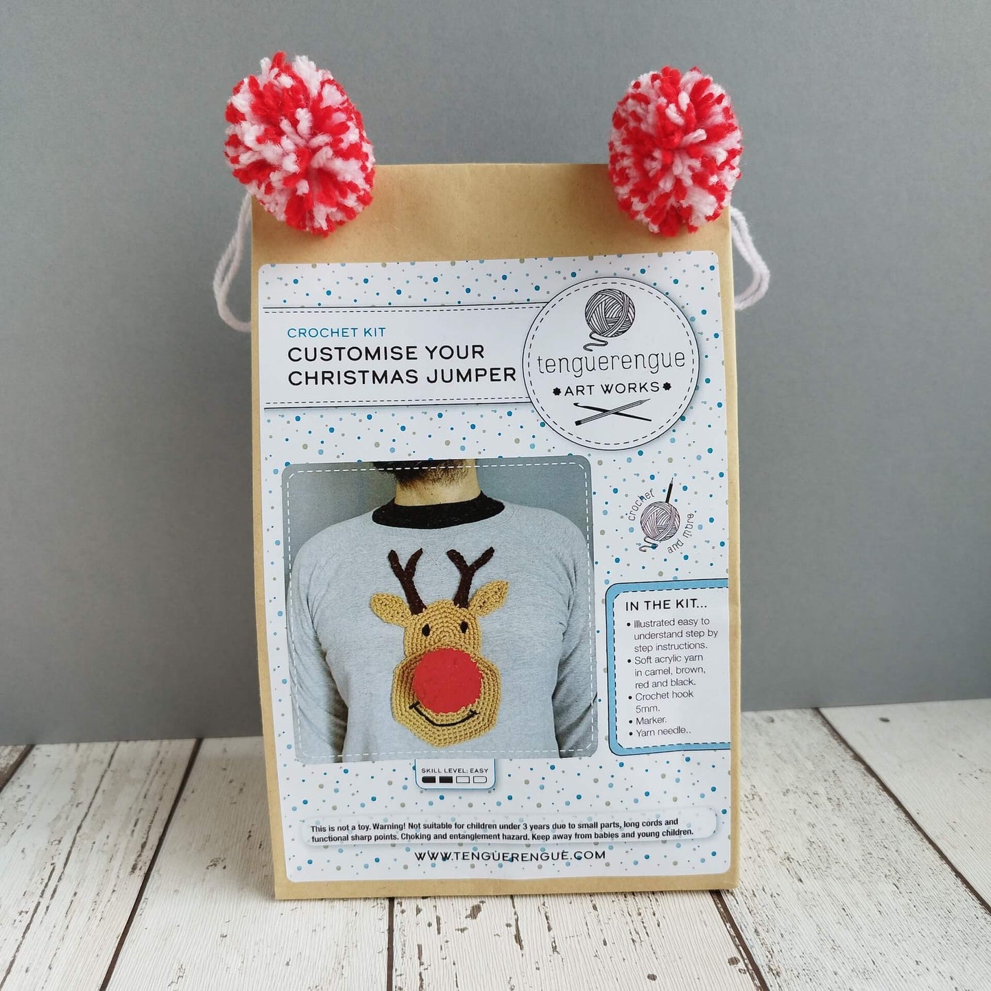 Art & Craft Kits Crochet Kit: Customise Your Christmas Jumper homeware shops bristol gift shops bristol Tenguerengue