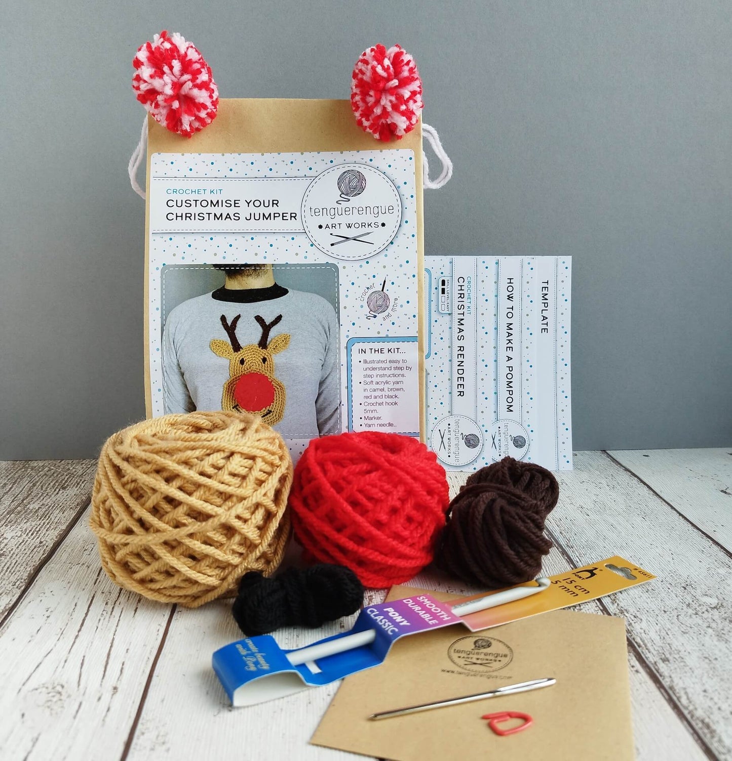 Art & Craft Kits Crochet Kit: Customise Your Christmas Jumper homeware shops bristol gift shops bristol Tenguerengue