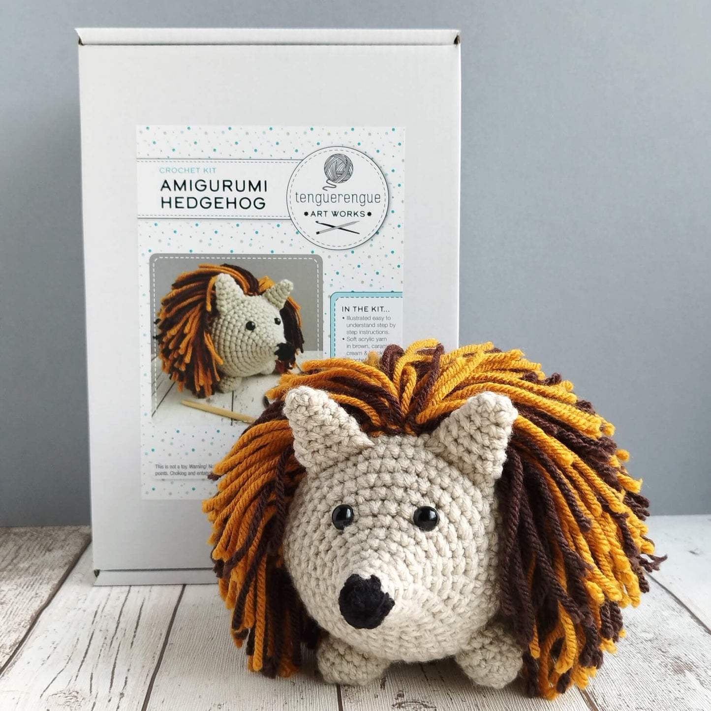 Art & Craft Kits Crochet Kit: Hedgehog homeware shops bristol gift shops bristol Tenguerengue