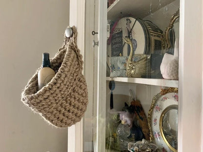 Baskets Hanging Storage Bag - Jute homeware shops bristol gift shops bristol The Unraveling