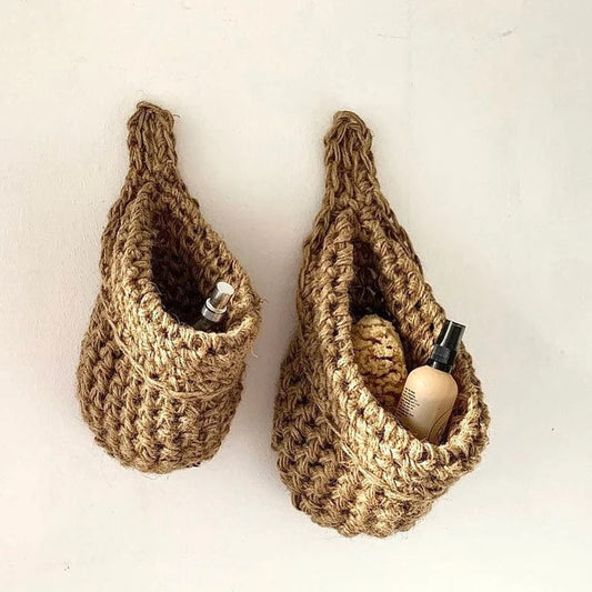 Baskets Hanging Storage Bag - Jute homeware shops bristol gift shops bristol The Unraveling