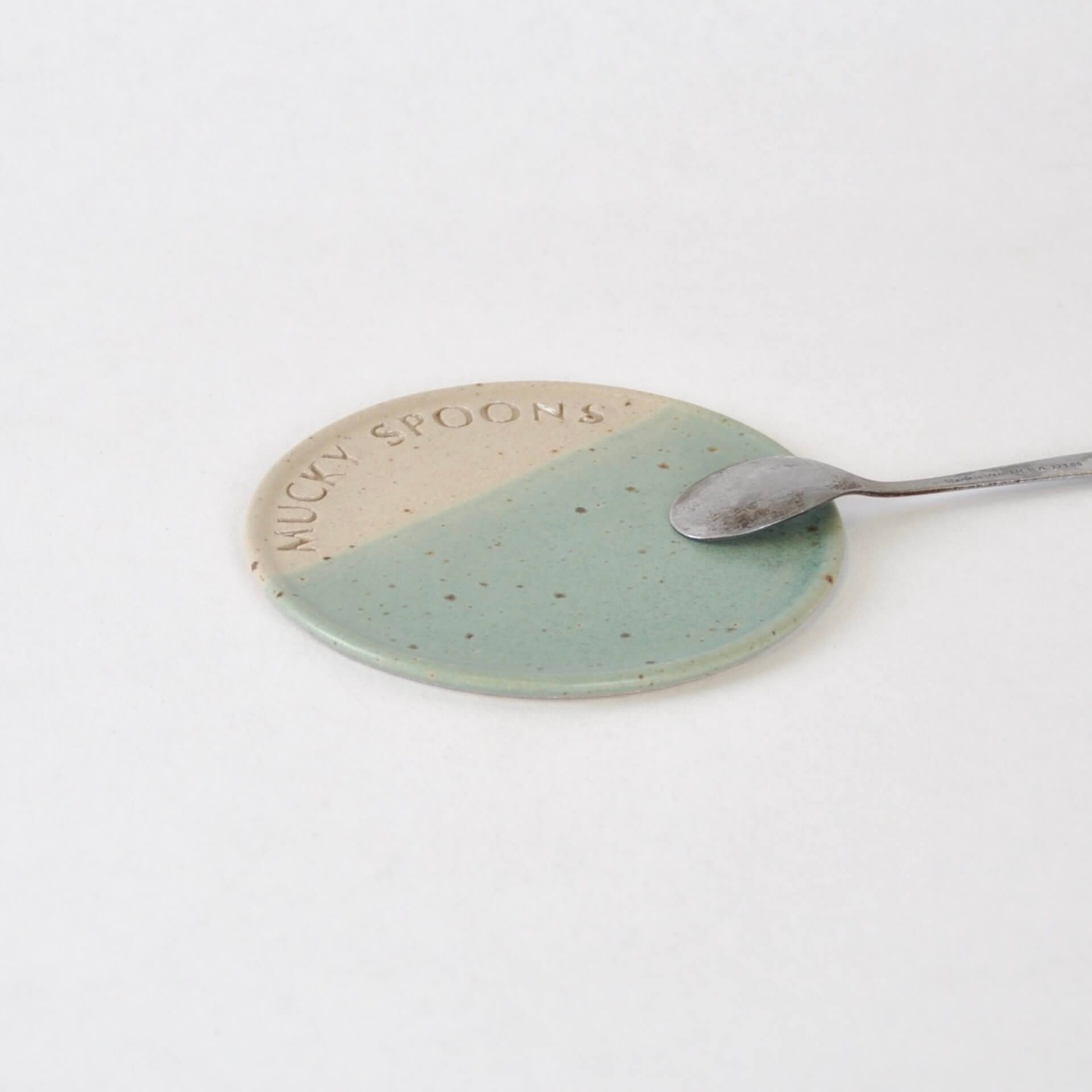Ceramics Eucalyptus Mucky Spoon Rest (4 colour options) homeware shops bristol gift shops bristol The Village Pottery