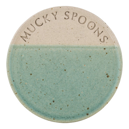 Ceramics Mucky Spoon Rest (4 colour options) homeware shops bristol gift shops bristol The Village Pottery