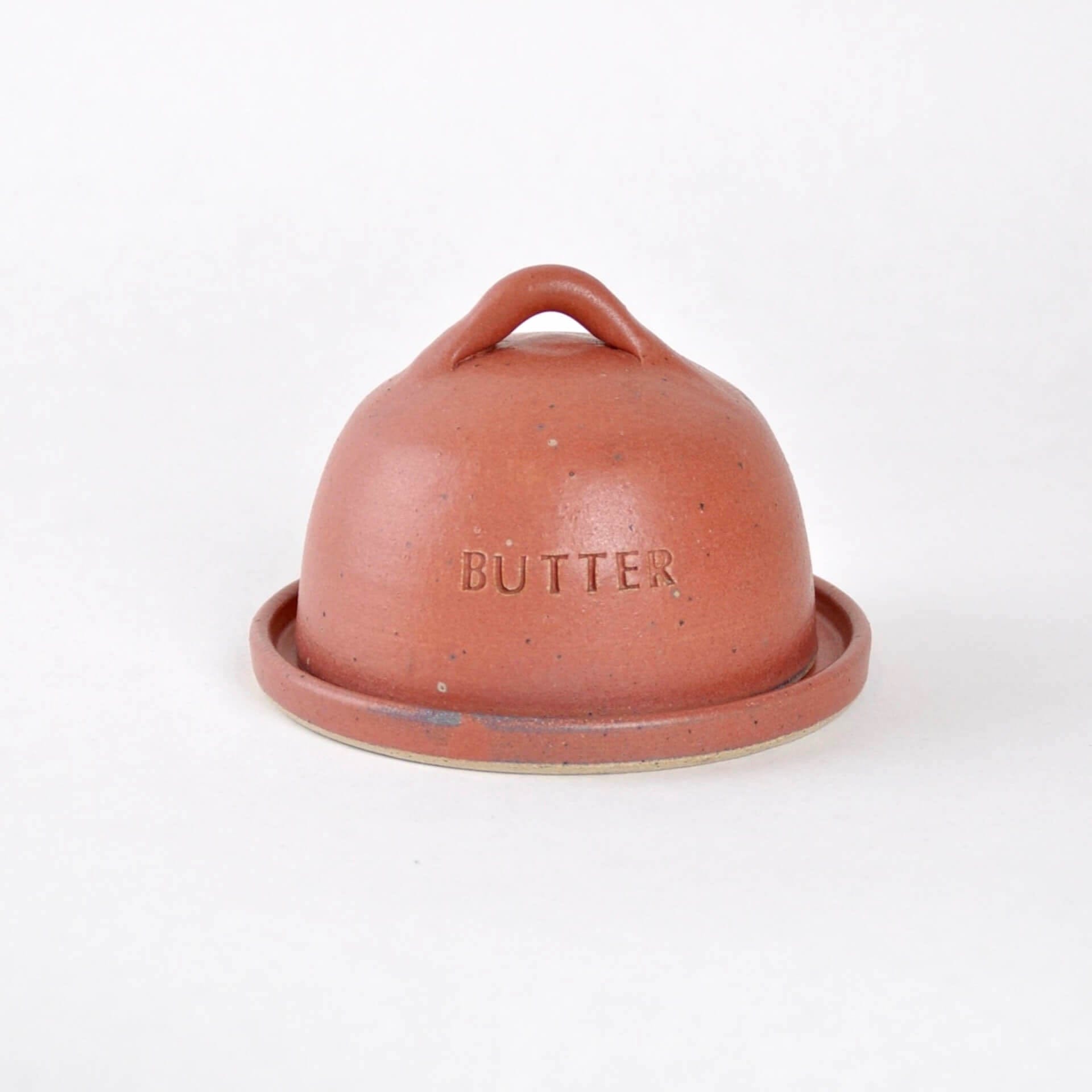 Ceramics Raspberry Rust Ceramic Butter Dish (4 colour options) homeware shops bristol gift shops bristol The Village Pottery