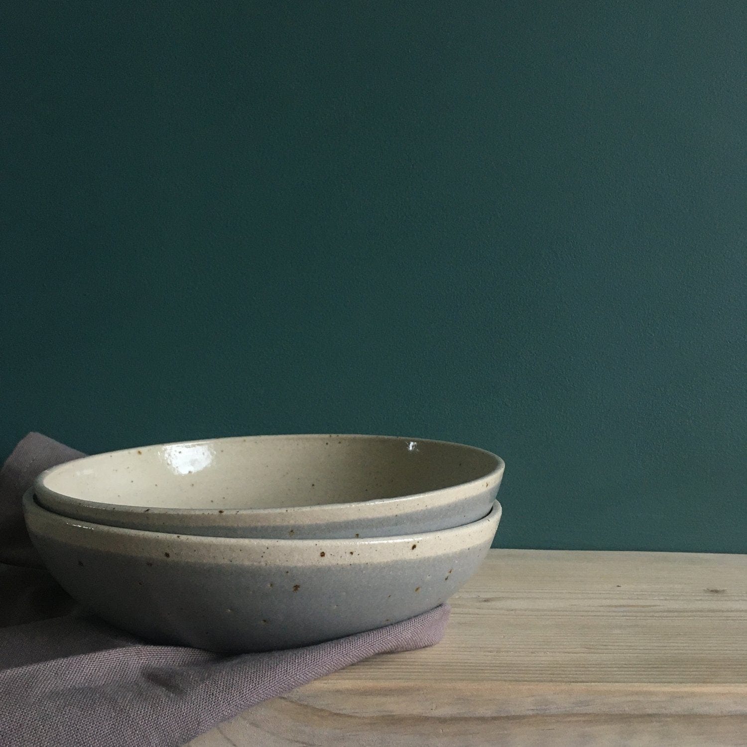 Ceramics Satin Grey Ceramic Pasta Bowl (5 colour options) homeware shops bristol gift shops bristol The Village Pottery