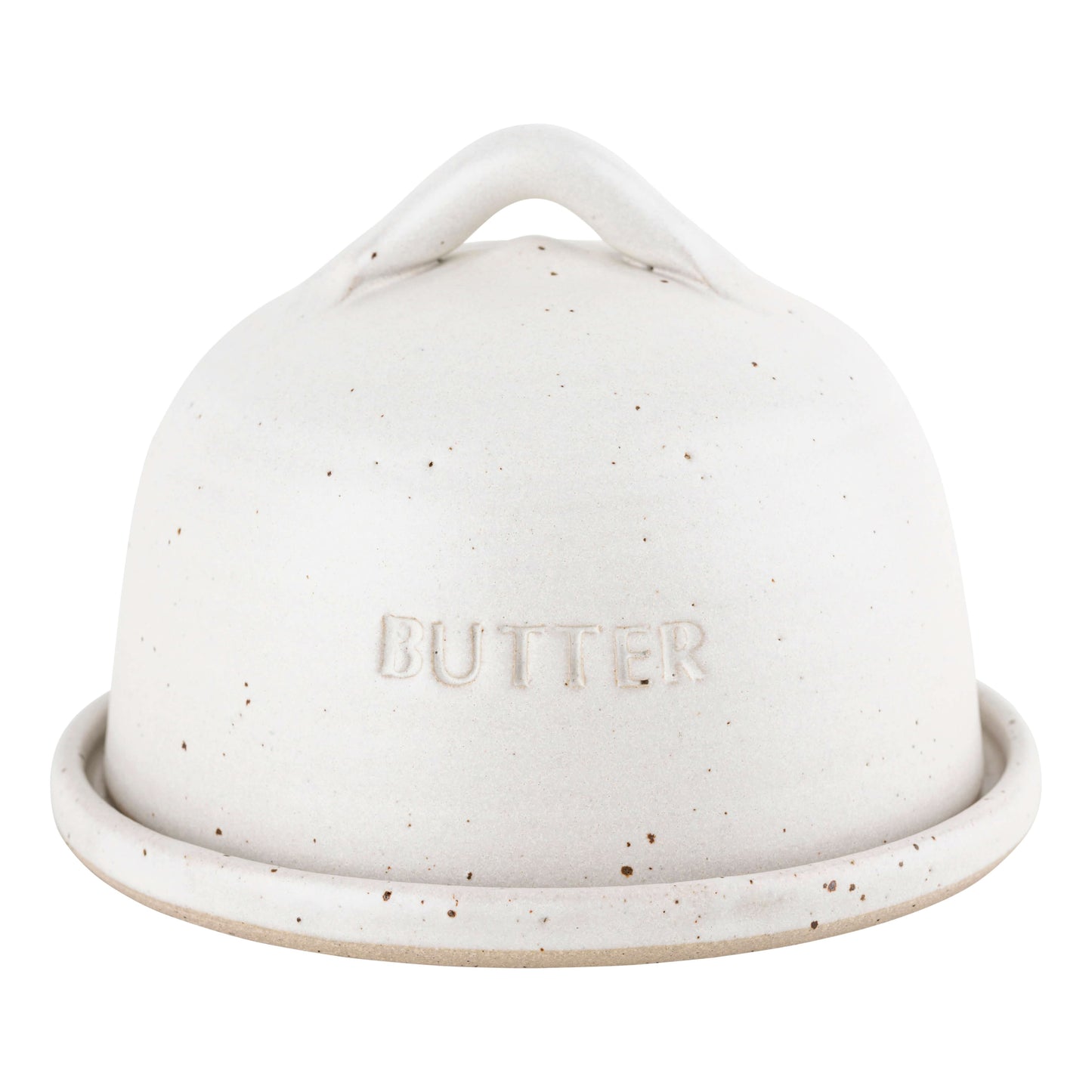 Ceramics Snowdrop White Ceramic Butter Dish (4 colour options) homeware shops bristol gift shops bristol The Village Pottery