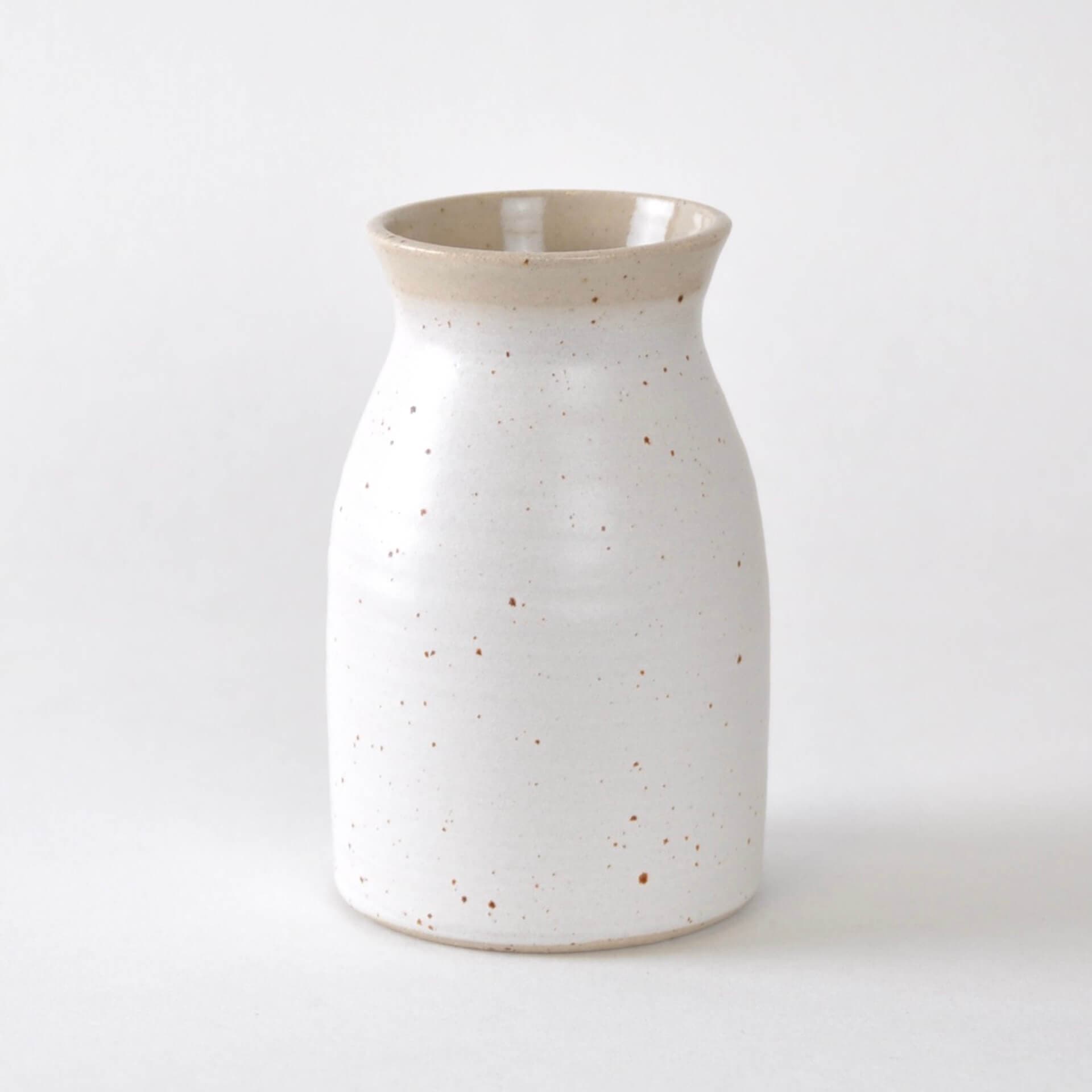 Ceramics Snowdrop White Ceramic Vase - Medium (6 colour options) homeware shops bristol gift shops bristol The Village Pottery