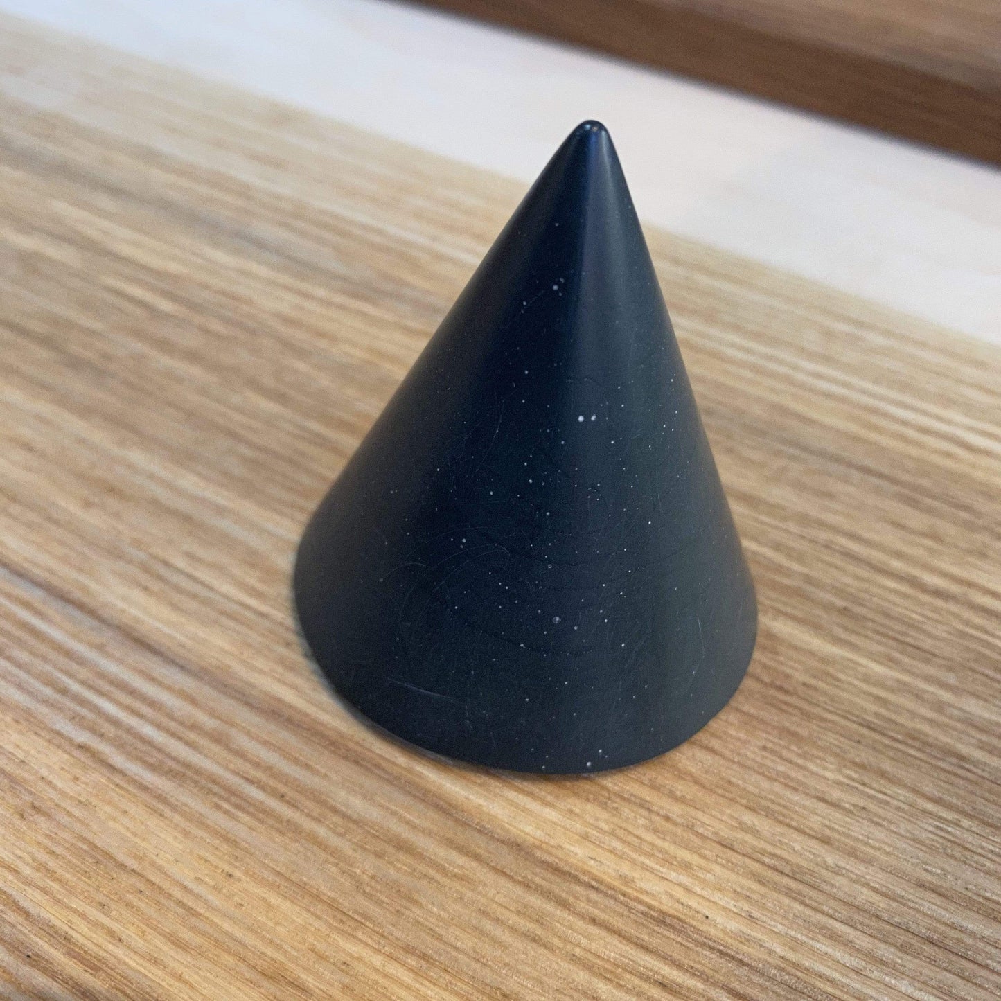 Cones Small cone -  Green Jesmonite Cones  (various sizes and patterns) homeware shops bristol gift shops bristol Tip Studio