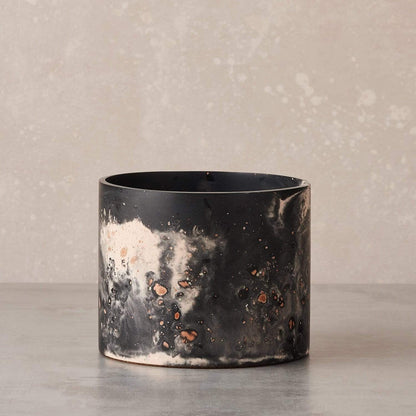 Vessel Black pigment and recycled terracotta Medium Cylinder Vessel (various colours) homeware shops bristol gift shops bristol Tip Studio