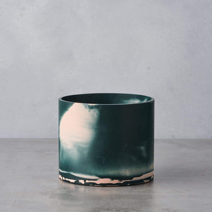 Vessel Green and pink pigment Medium Cylinder Vessel (various colours) homeware shops bristol gift shops bristol Tip Studio