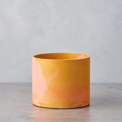Vessel Mustard and pink pigment Medium Cylinder Vessel (various colours) homeware shops bristol gift shops bristol Tip Studio