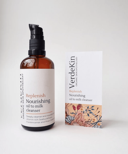 Skincare Replenish | Nourishing Oil To Milk Cleanser homeware shops bristol gift shops bristol VerdeKin